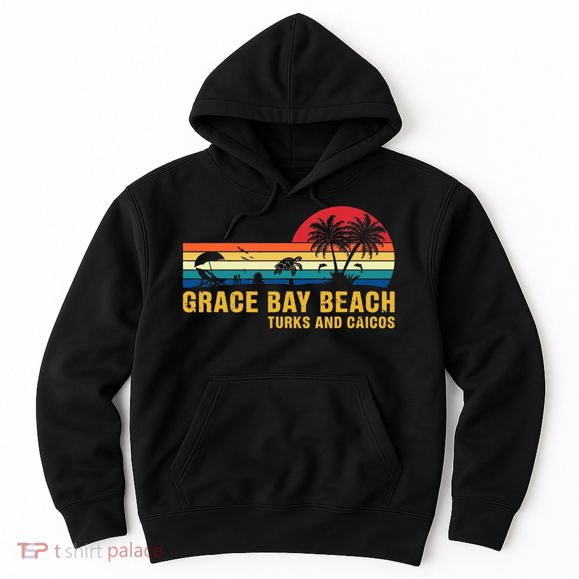 Grace Bay Beach Turks & Caicos Sea Turtle Hoodie