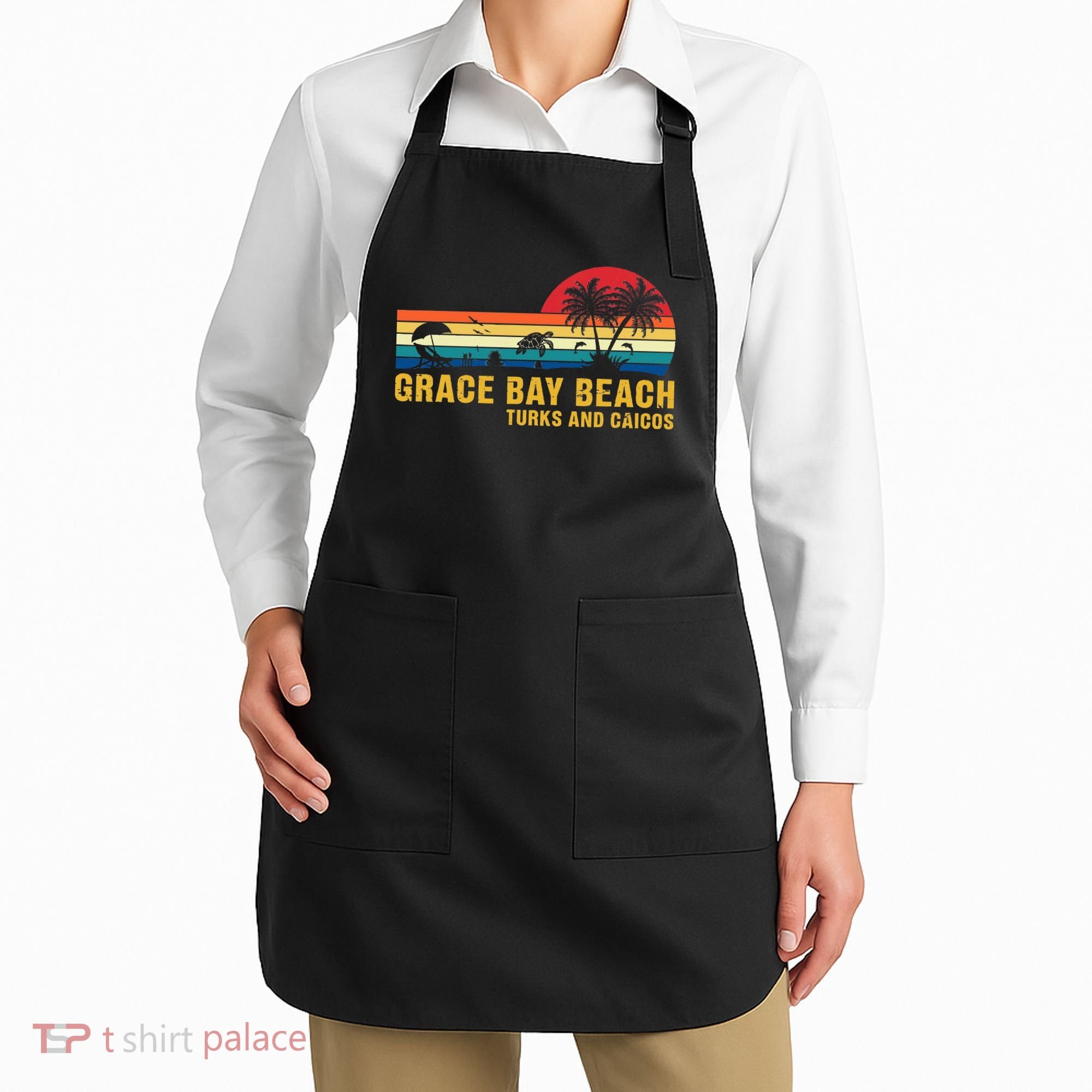 Grace Bay Beach Turks & Caicos Sea Turtle Apron