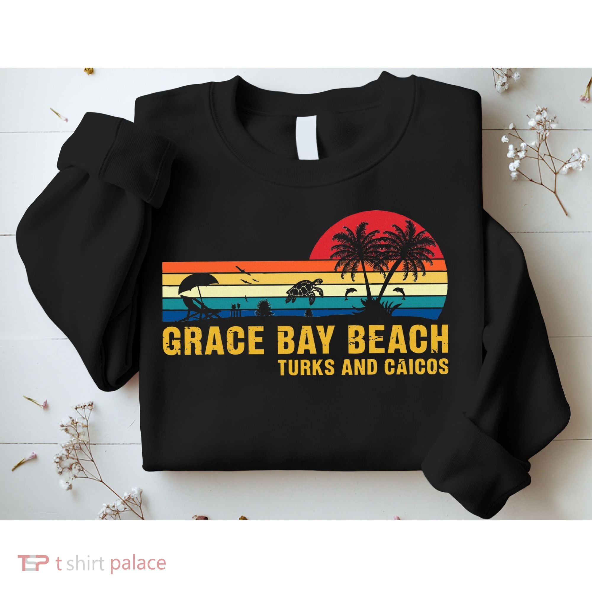 Grace Bay Beach Turks & Caicos Sea Turtle Sweatshirt