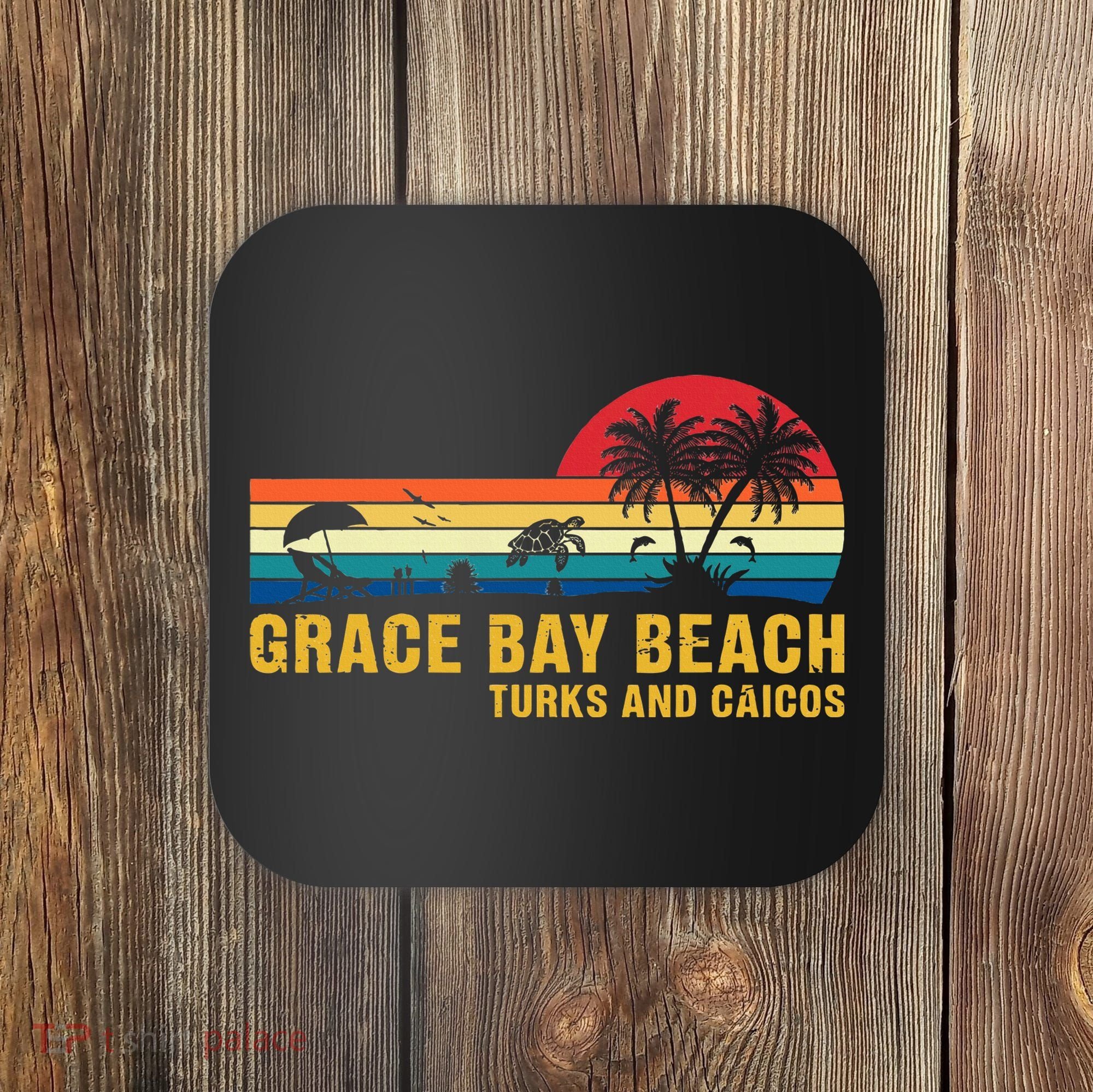 Grace Bay Beach Turks & Caicos Sea Turtle Coaster
