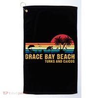 Grace Bay Beach Turks & Caicos Sea Turtle Golf Towel thumb 0