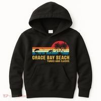 Grace Bay Beach Turks & Caicos Sea Turtle Kids Hoodie thumb 0