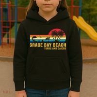 Grace Bay Beach Turks & Caicos Sea Turtle Kids Hoodie thumb 3