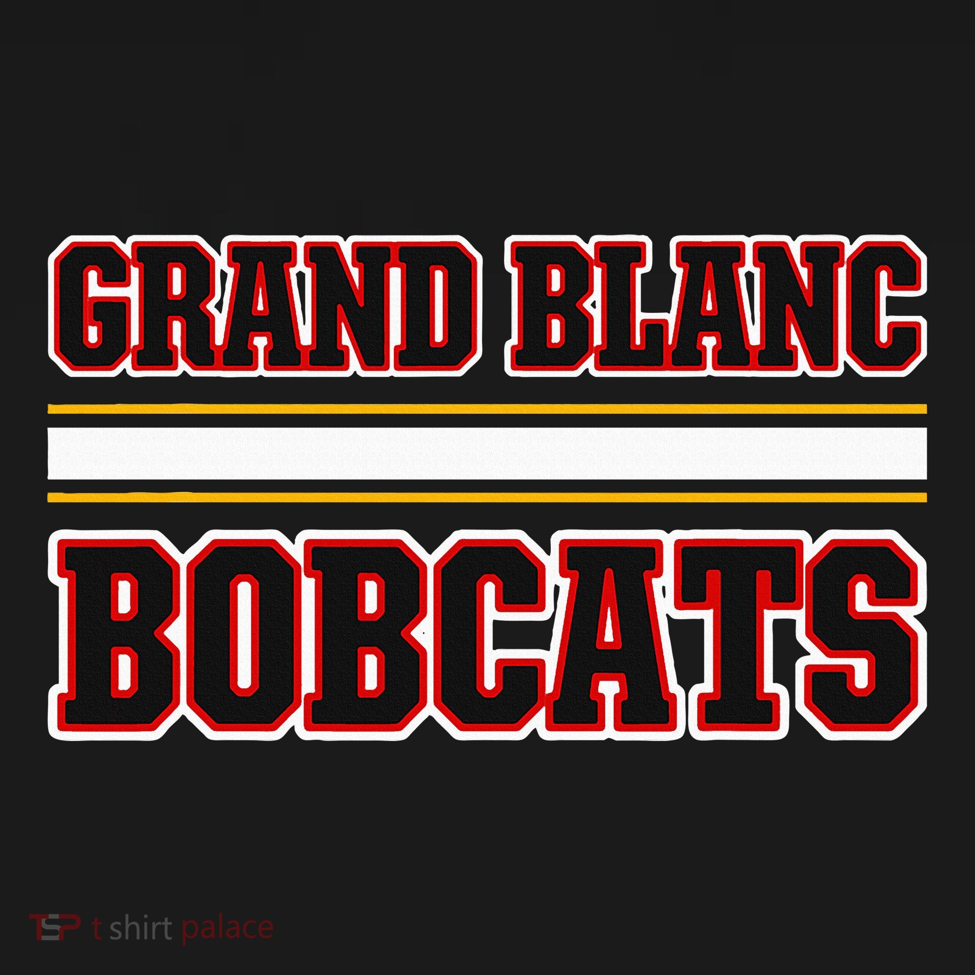 Grand Blanc Bobcats Horizontal Stripes Apron