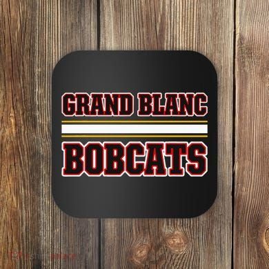 Grand Blanc Bobcats Horizontal Stripes Coaster
