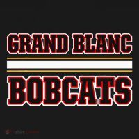Grand Blanc Bobcats Horizontal Stripes Coaster thumb 2