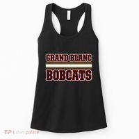 Grand Blanc Bobcats Horizontal Stripes Women's Tank Top thumb 0