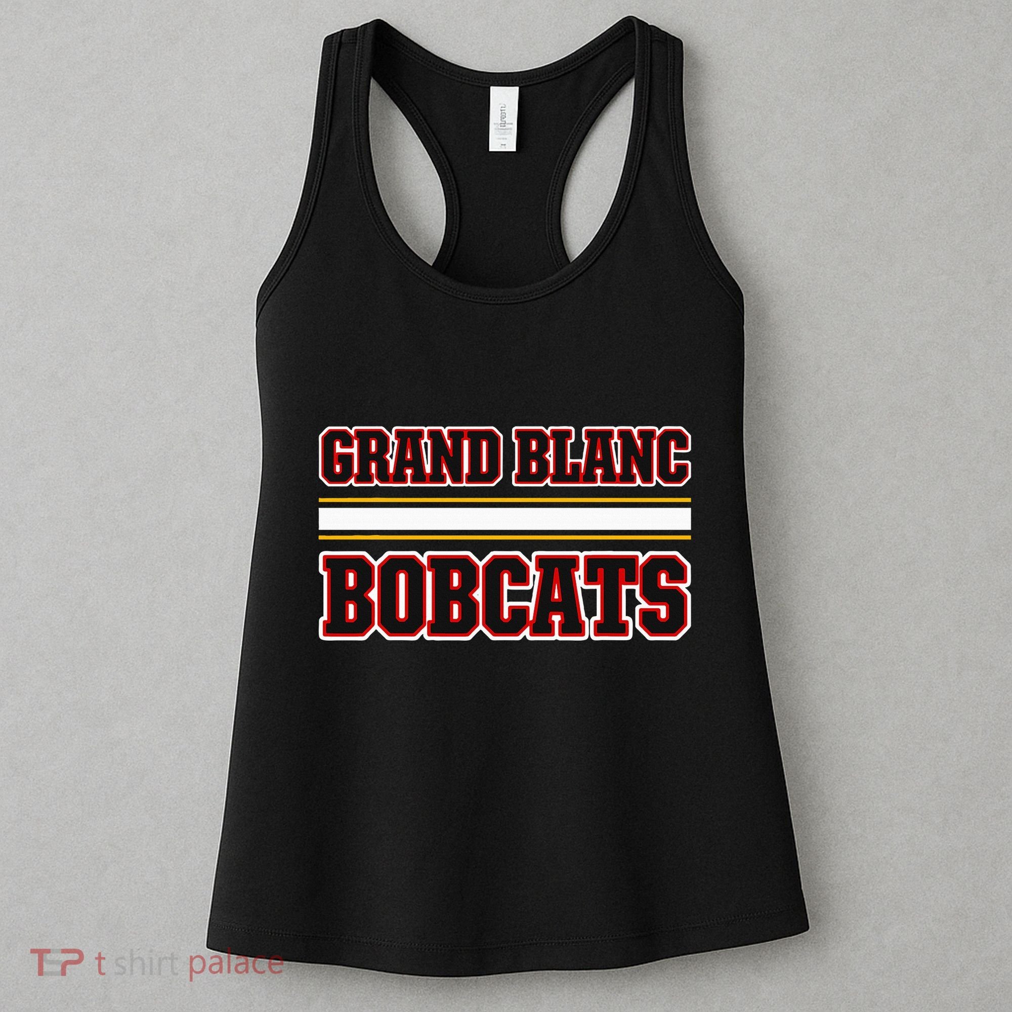Grand Blanc Bobcats Horizontal Stripes Women's Tank Top