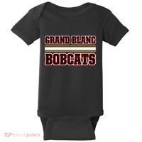 Grand Blanc Bobcats Horizontal Stripes Baby Bodysuit thumb 0