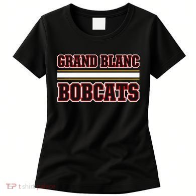 Grand Blanc Bobcats Horizontal Stripes Women's T-Shirt