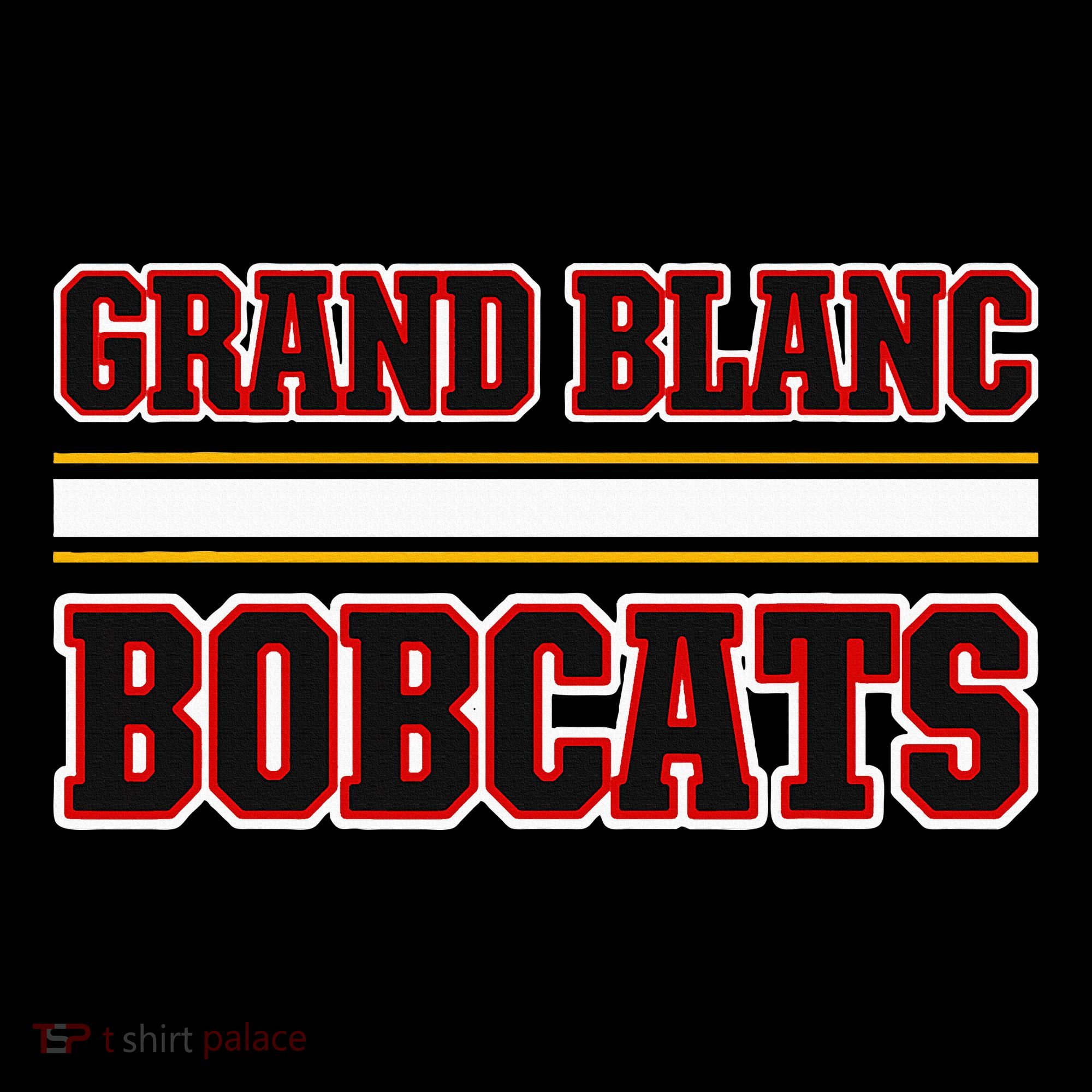 Grand Blanc Bobcats Horizontal Stripes Kids Sweatshirt