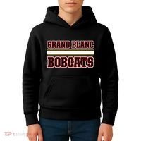 Grand Blanc Bobcats Horizontal Stripes Kids Hoodie thumb 4