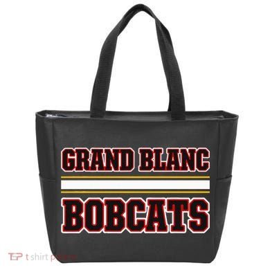 Grand Blanc Bobcats Horizontal Stripes Tote Bag