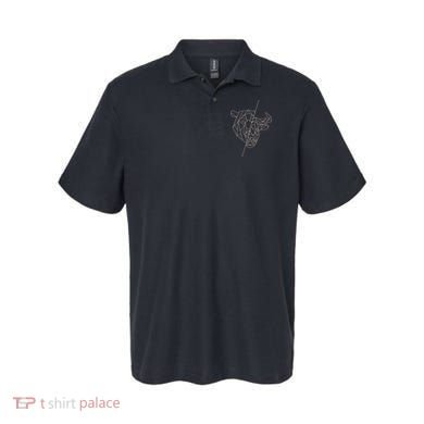 Geometric Bear Bull Polo
