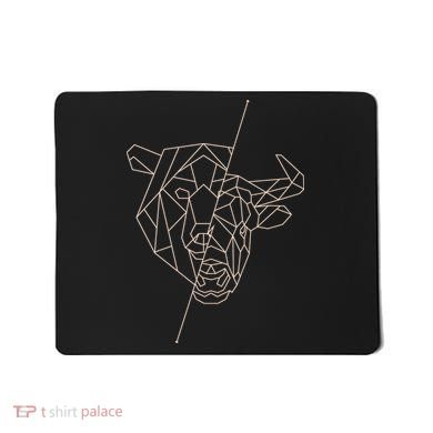 Geometric Bear Bull Mousepad