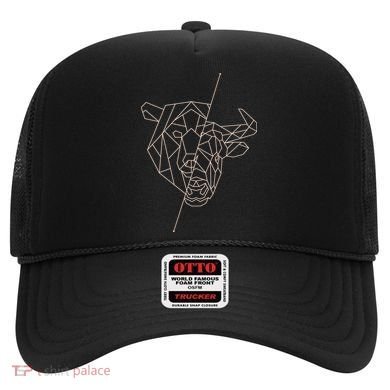 Geometric Bear Bull Hat