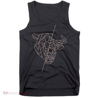 Geometric Bear Bull Tank Top