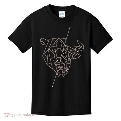 Geometric Bear Bull Kids T-Shirt