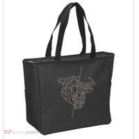 Geometric Bear Bull Tote Bag thumb 2