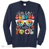 Groovy Bye Bye School Hello Pool Last Day Of School Summer Sweatshirt thumb 0