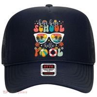 Groovy Bye Bye School Hello Pool Last Day Of School Summer Hat thumb 0
