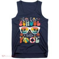 Groovy Bye Bye School Hello Pool Last Day Of School Summer Tank Top thumb 0
