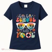 Groovy Bye Bye School Hello Pool Last Day Of School Summer Women's T-Shirt thumb 0