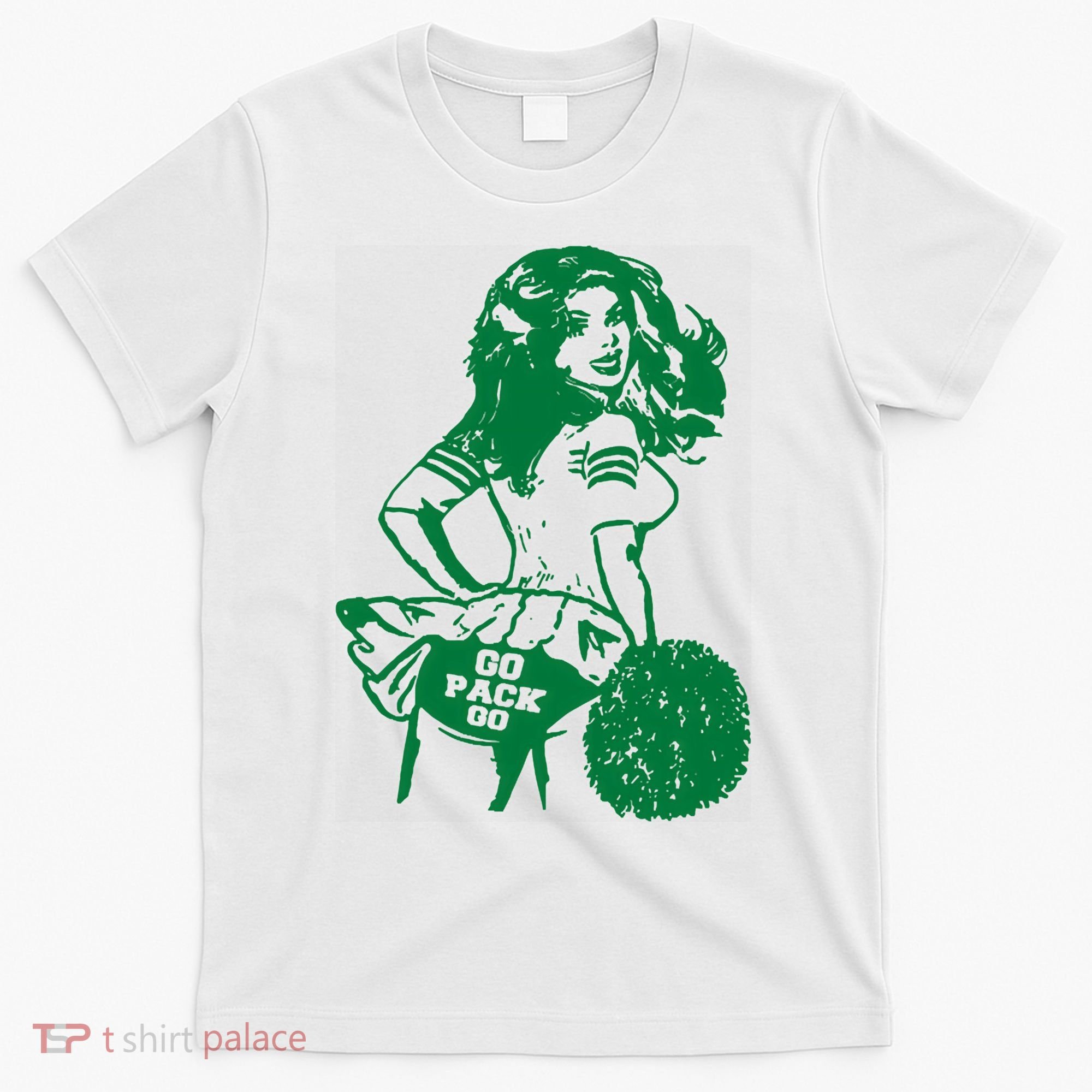 Green Bay Cheerleader Vintage Fan Wisconsin T-Shirt