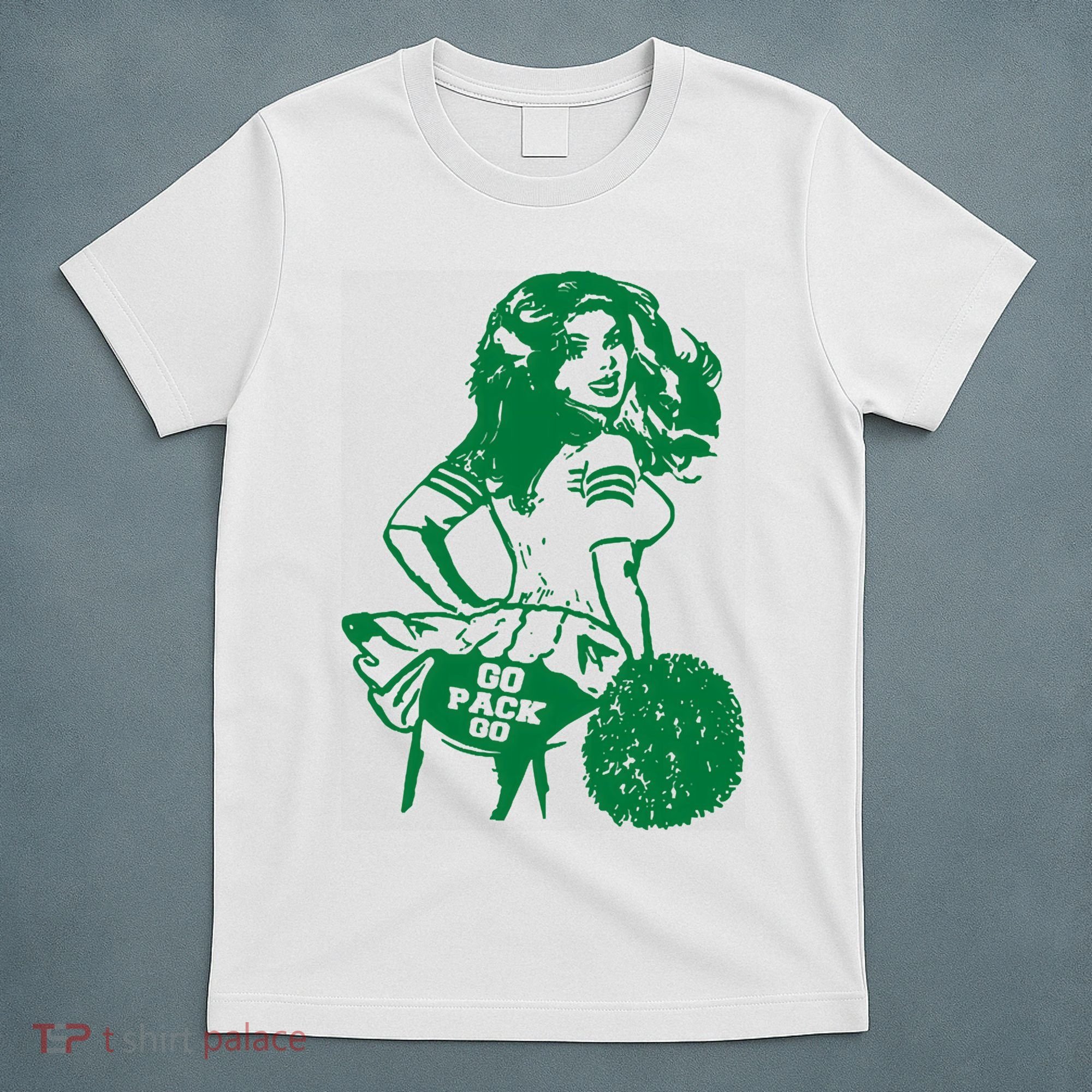Green Bay Cheerleader Vintage Fan Wisconsin T-Shirt