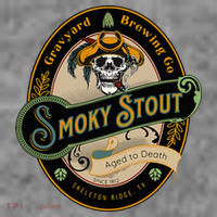 Graveyard Brewery Craft Beer Label Skeleton With Cigar Toddler Hoodie thumb 2