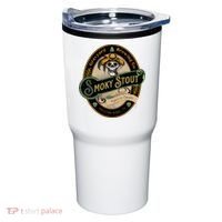 Graveyard Brewery Craft Beer Label Skeleton With Cigar Tumbler thumb 0