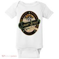 Graveyard Brewery Craft Beer Label Skeleton With Cigar Baby Bodysuit thumb 0