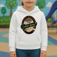 Graveyard Brewery Craft Beer Label Skeleton With Cigar Kids Hoodie thumb 3