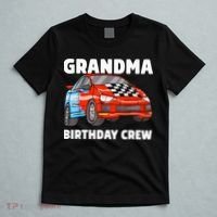 Grandma Birthday Crew Race Car Nana Racing Car Theme T-Shirt thumb 5