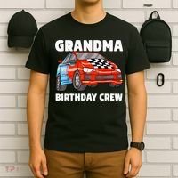 Grandma Birthday Crew Race Car Nana Racing Car Theme T-Shirt thumb 6