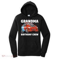 Grandma Birthday Crew Race Car Nana Racing Car Theme Women's Hoodie thumb 0
