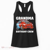 Grandma Birthday Crew Race Car Nana Racing Car Theme Women's Tank Top thumb 0