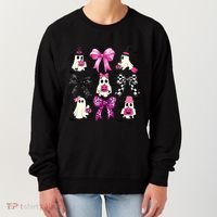 Ghost Bow Coquette Halloween Spooky Season Women's Sweatshirt thumb 0