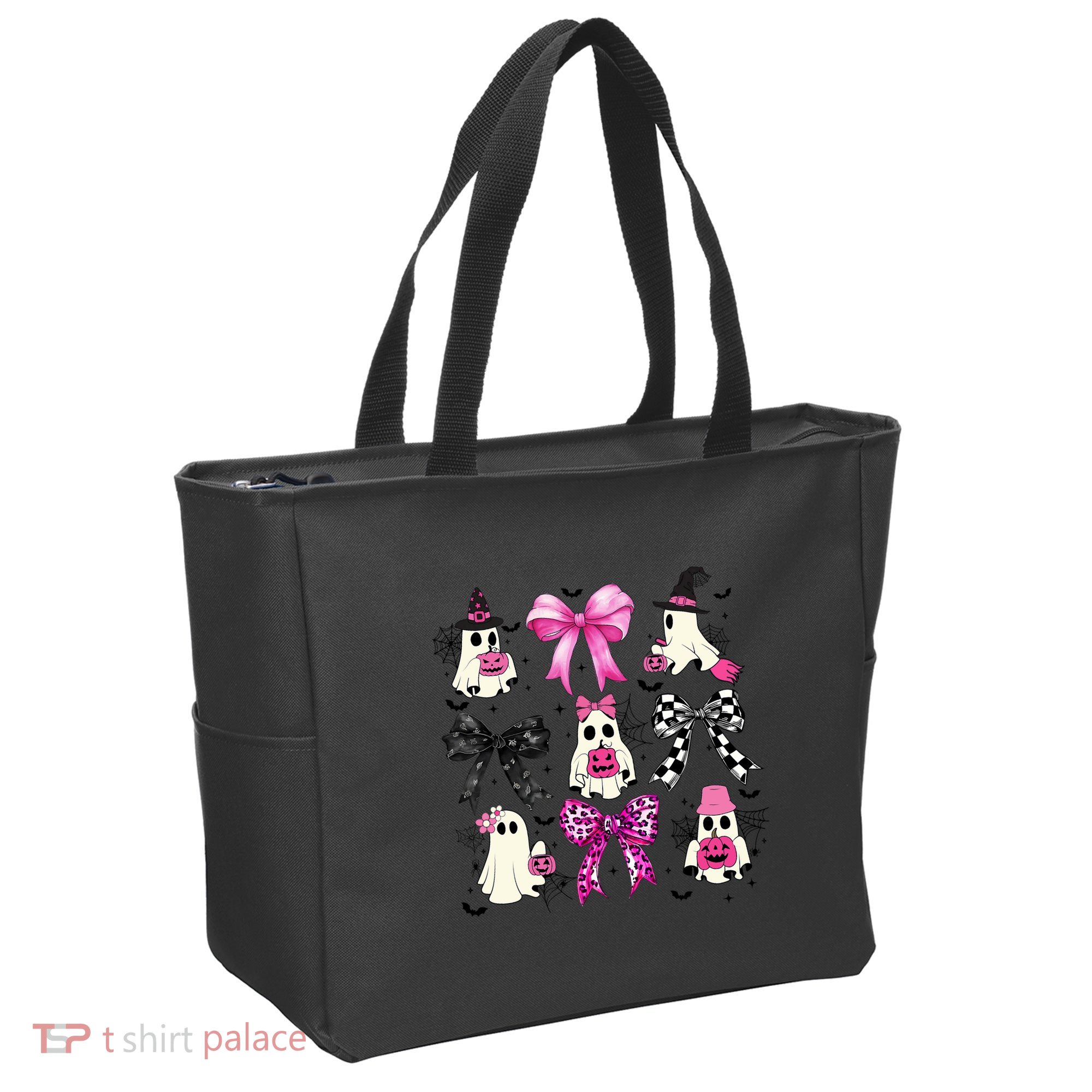Ghost Bow Coquette Halloween Spooky Season Tote Bag