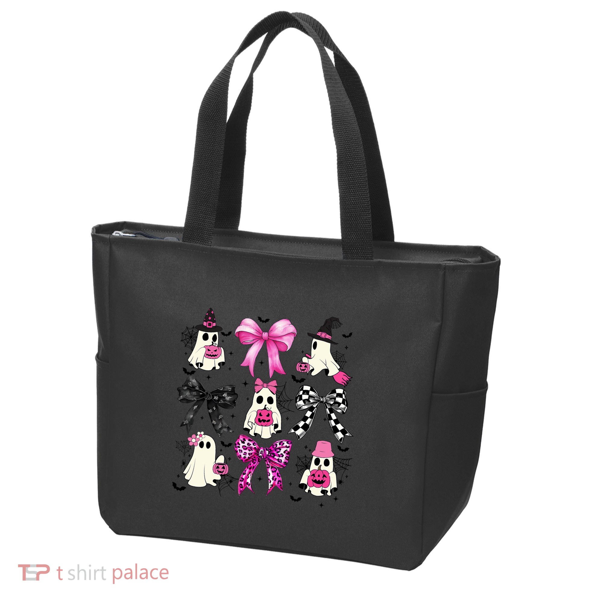 Ghost Bow Coquette Halloween Spooky Season Tote Bag