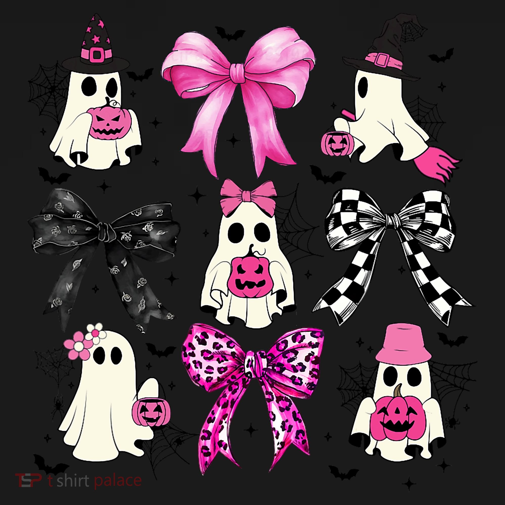 Ghost Bow Coquette Halloween Spooky Season Tote Bag