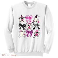 Ghost Bow Coquette Halloween Spooky Season Sweatshirt thumb 0