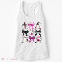 Ghost Bow Coquette Halloween Spooky Season Women's Tank Top thumb 0