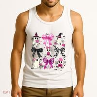 Ghost Bow Coquette Halloween Spooky Season Tank Top thumb 3