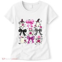 Ghost Bow Coquette Halloween Spooky Season Women's T-Shirt thumb 0