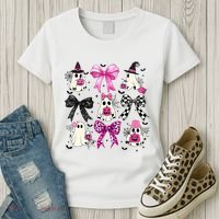 Ghost Bow Coquette Halloween Spooky Season Women's T-Shirt thumb 3