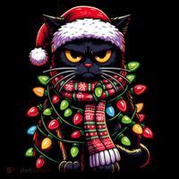 Grumpy Black Cat Meowy Xmas Christmas Outfit Cat Dad Cat Mom Meaningful Gift Coffee Mug thumb 5