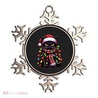 Grumpy Black Cat Meowy Xmas Christmas Outfit Cat Dad Cat Mom Meaningful Gift Ornament thumb 0