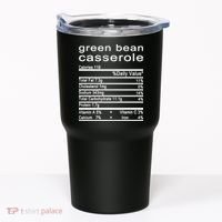 Green Bean Casserole Nutrition Facts Label Tumbler thumb 0