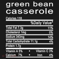 Green Bean Casserole Nutrition Facts Label Women's Tank Top thumb 5